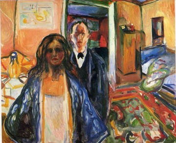 der Künstler und sein Modell 1921 Edvard Munch Expressionismus Ölgemälde